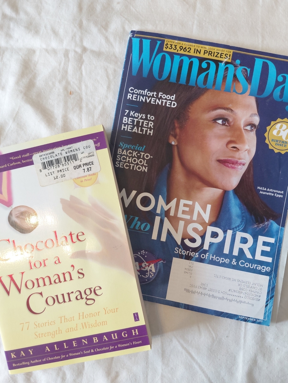 Woman's Inspired Book Bundle W/ Womans Day Magazine & Womans Book